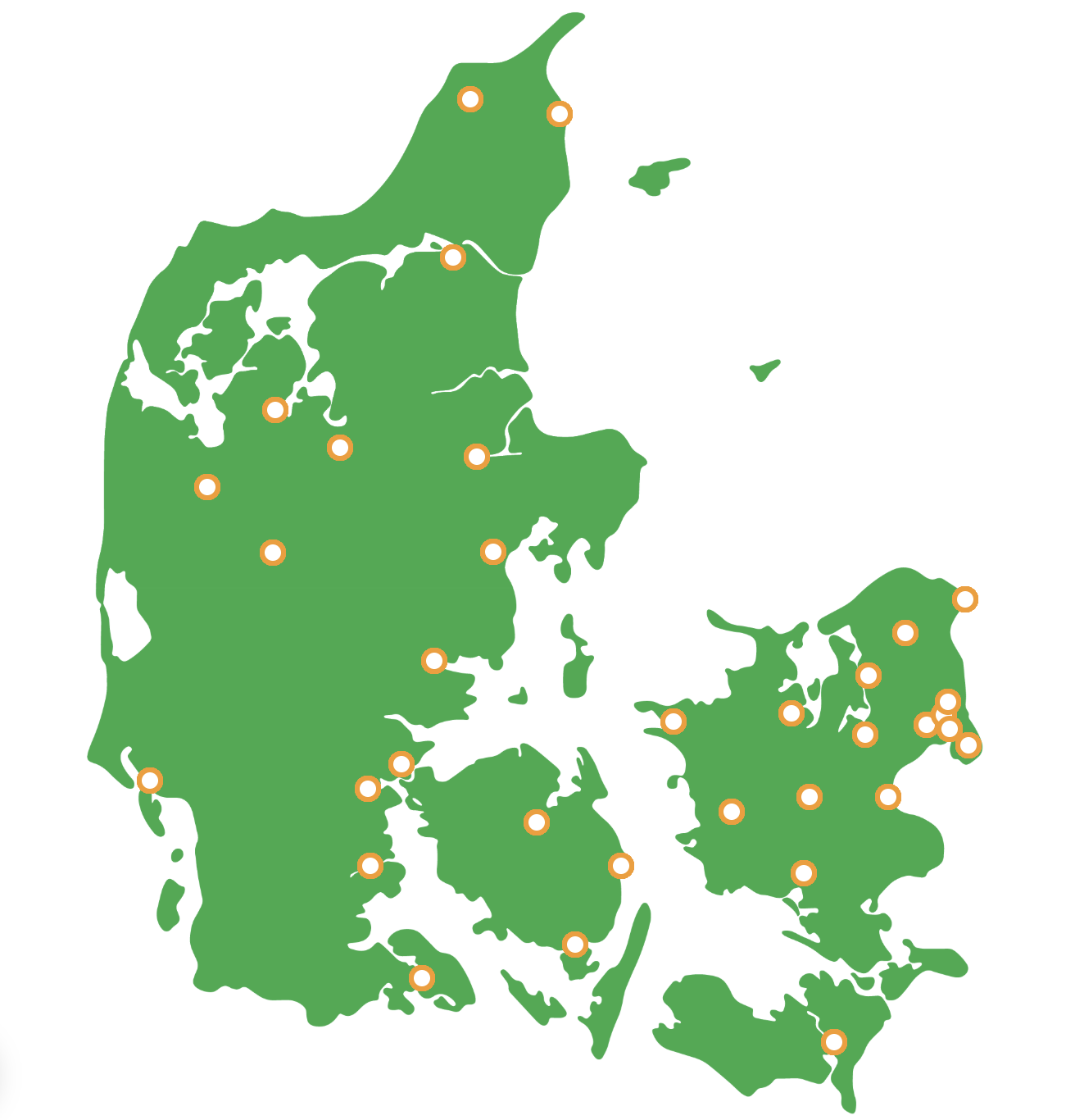 Kort over Kirppus butikker